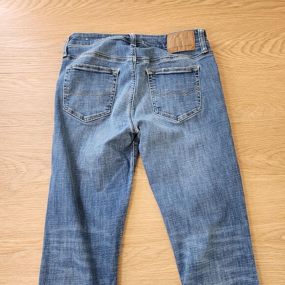 American Eagle Jeans Men 30x32 Blue Next Level Stretch Distress Denim Slim Pants - Picture 14 of 15